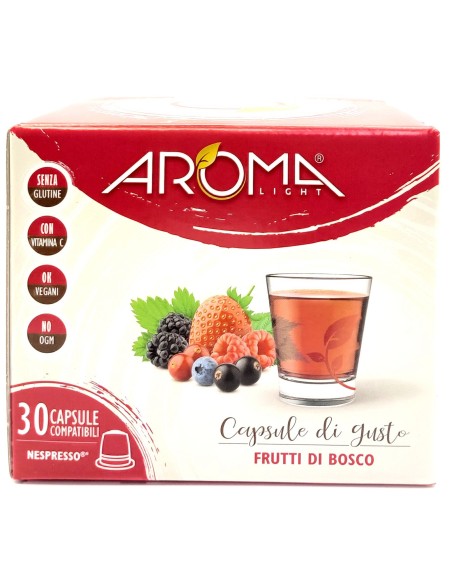 aroma light 30 capsule di gusto - frutti di bosco - compatibili nespresso: tuttocasashop.live: altro - bazar