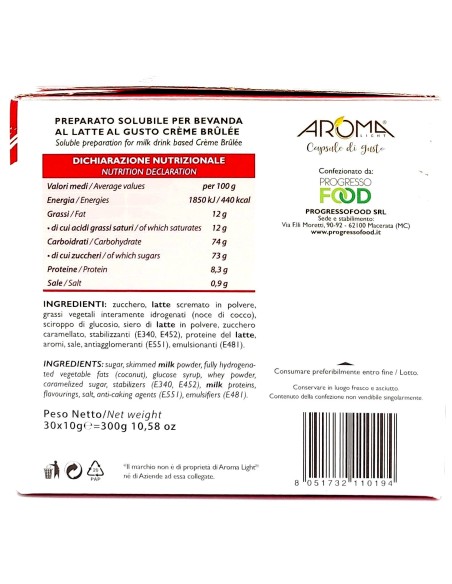aroma light 30 capsule di gusto - creme brulee - compatibili nespresso: tuttocasashop.live: altro - bazar