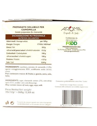 aroma light 30 capsule di gusto - camomilla - compatibili nespresso: tuttocasashop.live: altro - bazar