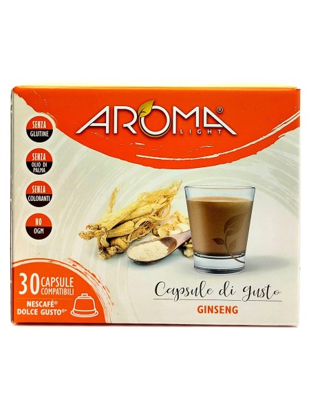 aroma light 30 capsule di gusto - ginseng - nescafe' dolce gusto: tuttocasashop.live: altro - bazar