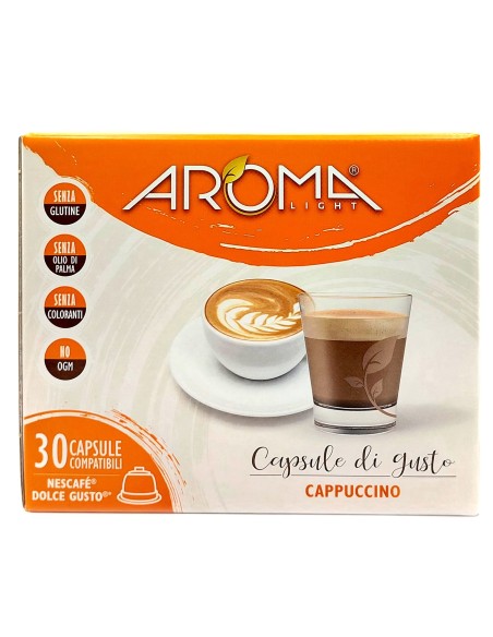 aroma light 30 capsule di gusto - cappuccino - nescafe' dolce gusto: tuttocasashop.live: altro - bazar