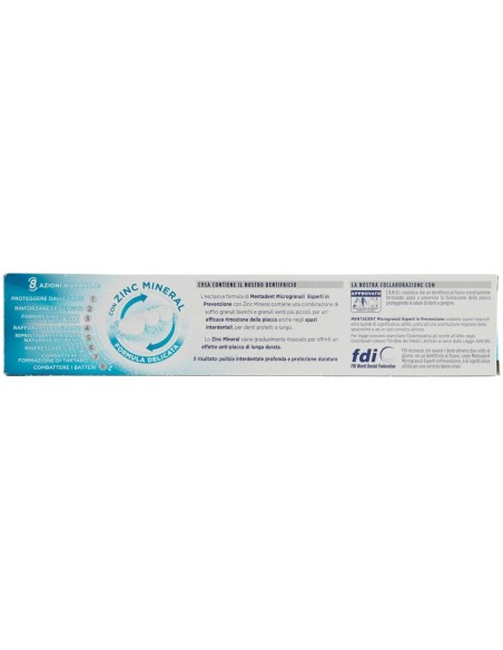 mentadent dentifricio 75ml con microgranuli - perfetta pulizia interdentale: tuttocasashop.live: igiene e cura della persona