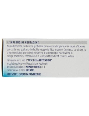 mentadent dentifricio 75ml con microgranuli - perfetta pulizia interdentale: tuttocasashop.live: igiene e cura della persona