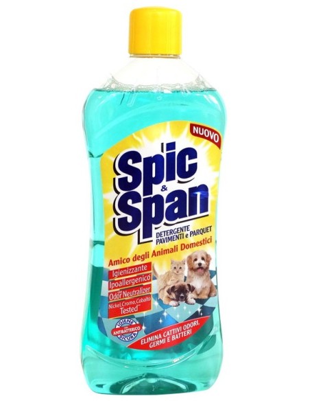 spic&span detergente liquido per pavimenti 1l - animali domestici: tuttocasashop.live: pulizia e cura della casa