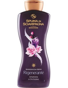 spuma di sciampagna bagnodoccia crema - 650ml - ametista e orchidea: tuttocasashop.live: igiene e cura della persona