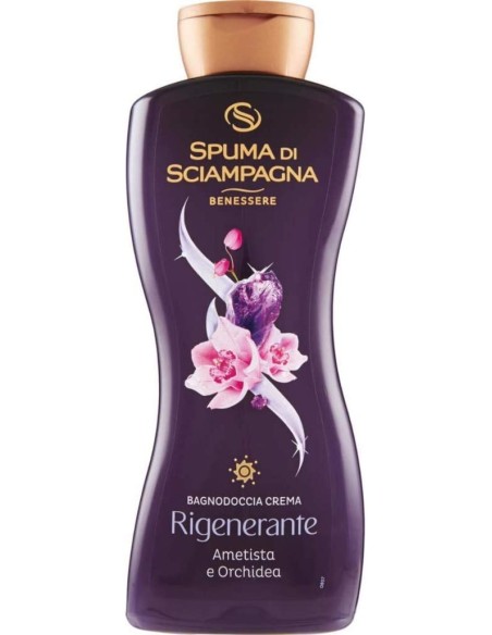 spuma di sciampagna bagnodoccia crema - 650ml - ametista e orchidea: tuttocasashop.live: igiene e cura della persona
