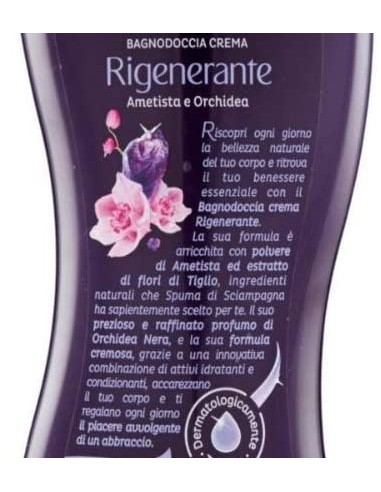 spuma di sciampagna bagnodoccia crema - 650ml - ametista e orchidea: tuttocasashop.live: igiene e cura della persona