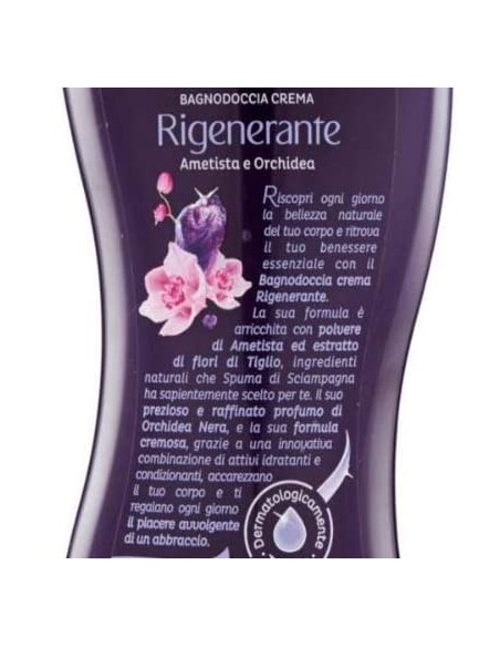 spuma di sciampagna bagnodoccia crema - 650ml - ametista e orchidea: tuttocasashop.live: igiene e cura della persona