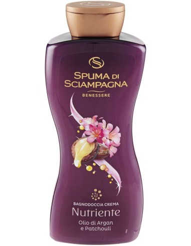 spuma di sciampagna bagnodoccia crema - 650ml - olio di argan e patchouli: tuttocasashop.live: igiene e cura della persona