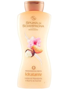spuma di sciampagna bagnodoccia crema - 650ml - latte di mandorla e karite': tuttocasashop.live: igiene e cura della persona