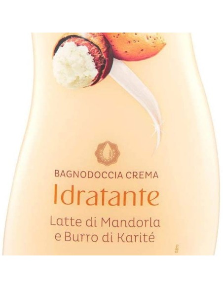 spuma di sciampagna bagnodoccia crema - 650ml - latte di mandorla e karite': tuttocasashop.live: igiene e cura della persona