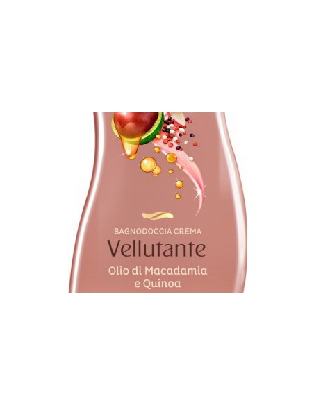 spuma di sciampagna bagnodoccia crema - 650ml - olio di macadamia e quinoa: tuttocasashop.live: igiene e cura della persona