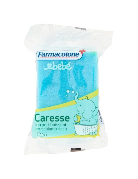 farmacotone bebe' spugna da bagno - extra soffice - 13x9x6cm: tuttocasashop.live: igiene e cura della persona