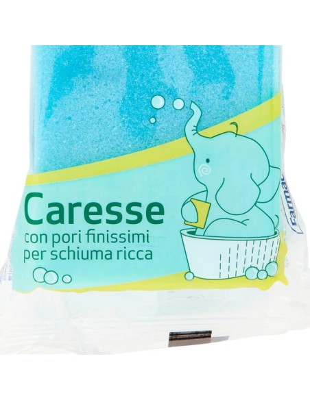 farmacotone bebe' spugna da bagno - extra soffice - 13x9x6cm: tuttocasashop.live: igiene e cura della persona
