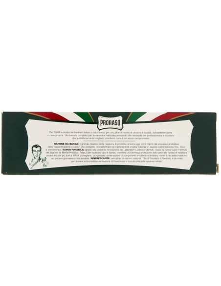 proraso sapone da barba tubo 150ml - rinfrescante olio di eucalipto mentolo: tuttocasashop.live: igiene e cura della persona