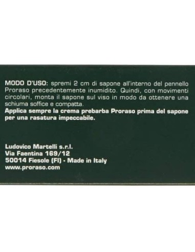proraso sapone da barba tubo 150ml - rinfrescante olio di eucalipto mentolo: tuttocasashop.live: igiene e cura della persona