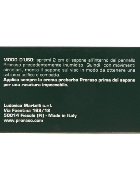 proraso sapone da barba tubo 150ml - rinfrescante olio di eucalipto mentolo: tuttocasashop.live: igiene e cura della persona