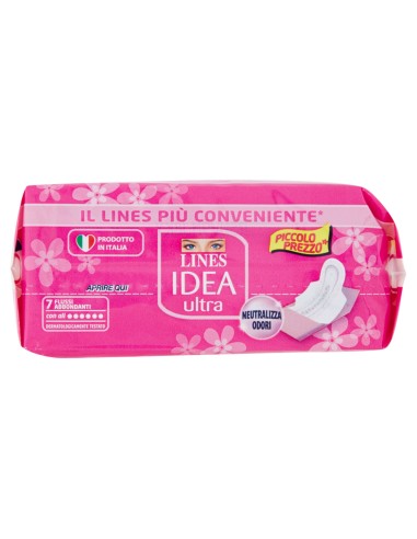 lines idea ultra assorbenti - 7 pezzi - flussi abbondanti: tuttocasashop.live: igiene e cura della persona