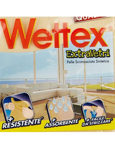 wettex extra multiuso panno scamosciato sintetico - 35x40cm - extravetri: tuttocasashop.live: pulizia e cura della casa