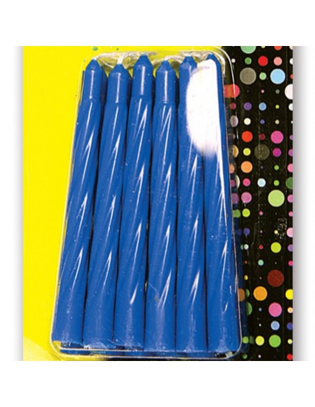kimono candeline compleanno per torta - 12 pezzi - azzurro: tuttocasashop.live: carta & monouso