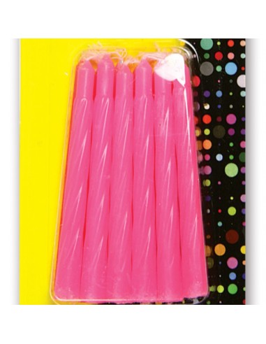 kimono candeline compleanno per torta - 12 pezzi - rosa: tuttocasashop.live: carta & monouso