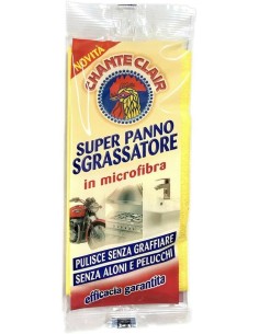 chanteclair super panno sgrassatore in microfibra - senza graffi e aloni: tuttocasashop.live: pulizia e cura della casa