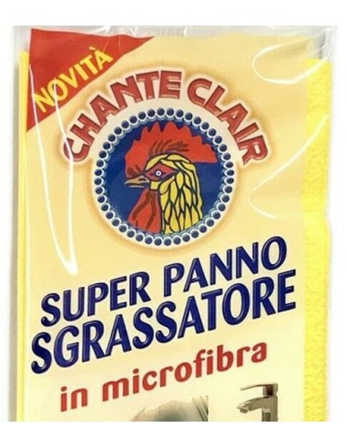 chanteclair super panno sgrassatore in microfibra - senza graffi e aloni: tuttocasashop.live: pulizia e cura della casa