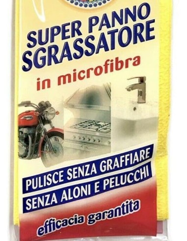 chanteclair super panno sgrassatore in microfibra - senza graffi e aloni: tuttocasashop.live: pulizia e cura della casa