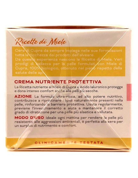 cera di cupra crema viso 50ml nutriente protettiva miele e acido ialuronico: tuttocasashop.live: igiene e cura della persona
