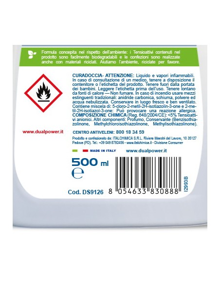dual power cura doccia spray - 500ml - detergente anticalcare: tuttocasashop.live: pulizia e cura della casa