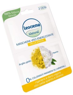 leocrema maschera viso - 15ml - 2x7.5ml - energizzante argilla gialla peonia: tuttocasashop.live: igiene e cura della persona