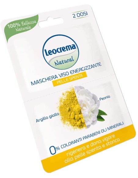 leocrema maschera viso - 15ml - 2x7.5ml - energizzante argilla gialla peonia: tuttocasashop.live: igiene e cura della persona