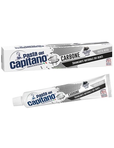 pasta del capitano dentifricio 100ml - carbone - sbiancante naturale: tuttocasashop.live: igiene e cura della persona