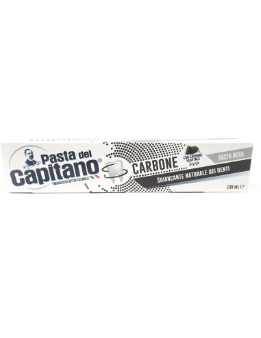 pasta del capitano dentifricio 100ml - carbone - sbiancante naturale: tuttocasashop.live: igiene e cura della persona