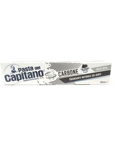pasta del capitano dentifricio 100ml - carbone - sbiancante naturale: tuttocasashop.live: igiene e cura della persona