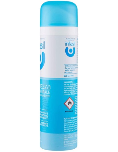 infasil deodorante spray - 150ml - freschezza naturale no alcool 24h 2c: tuttocasashop.live: igiene e cura della persona