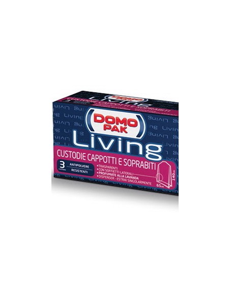 domopak living custodie profumate 65x140cm - 3 pezzi - cappotti e soprabiti: tuttocasashop.live: prodotti per bucato e tessuti
