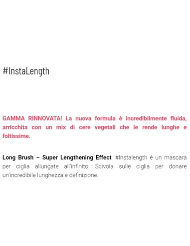 astra instalength mascara volume + lunghezza - long brush - 01 nero: tuttocasashop.live: igiene e cura della persona