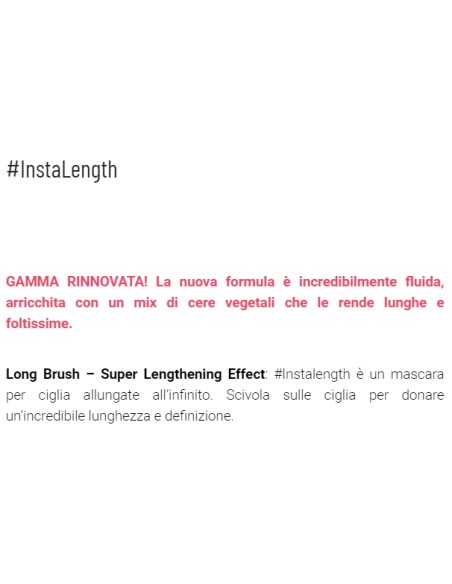 astra instalength mascara volume + lunghezza - long brush - 01 nero: tuttocasashop.live: igiene e cura della persona