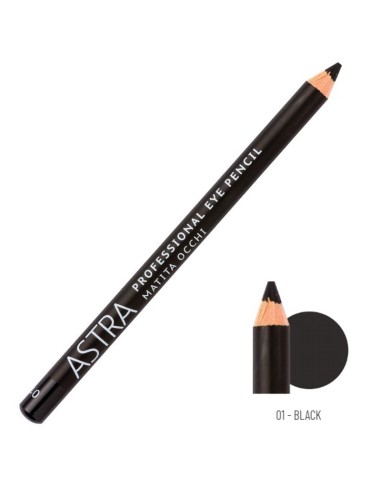 astra professional eye pencil - matita occhi - 01 nera: tuttocasashop.live: igiene e cura della persona
