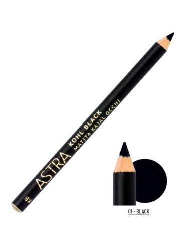 astra kohl black matita kajal occhi - nera: tuttocasashop.live: igiene e cura della persona
