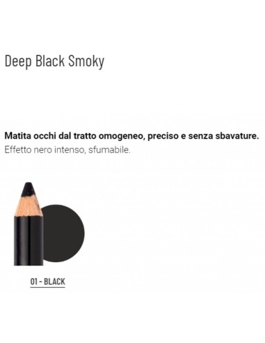 astra deep black smoky - matita occhi sfumabile morbida - nera: tuttocasashop.live: igiene e cura della persona