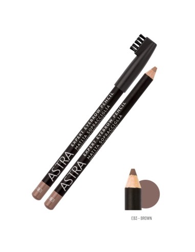 astra expert eyebrown pencil - matita sopracciglia - eb3 - brown: tuttocasashop.live: igiene e cura della persona