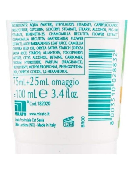 glicemille crema mani - tubo da 100ml - idratante con bio camomilla e aloe: tuttocasashop.live: igiene e cura della persona