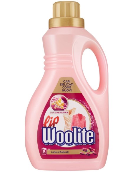 lip woolite detersivo lavatrice e a mano - 1500ml - rosa - lana e delicati: tuttocasashop.live: prodotti per bucato e tessuti