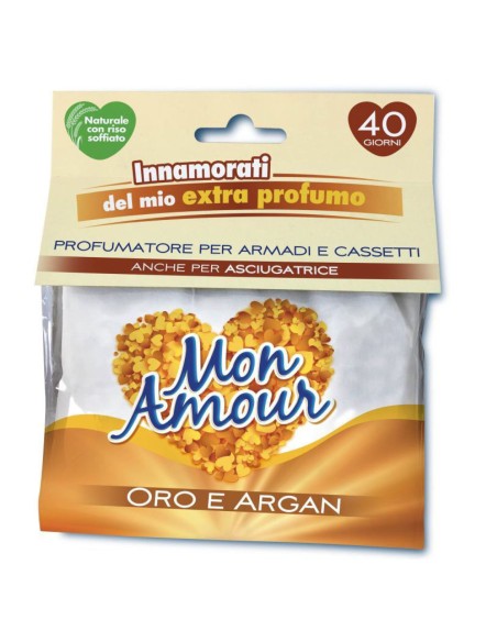 mon amour profumatore - 12 grammi - oro - per armadi cassetti asciugatrici: tuttocasashop.live: prodotti per bucato e tessuti