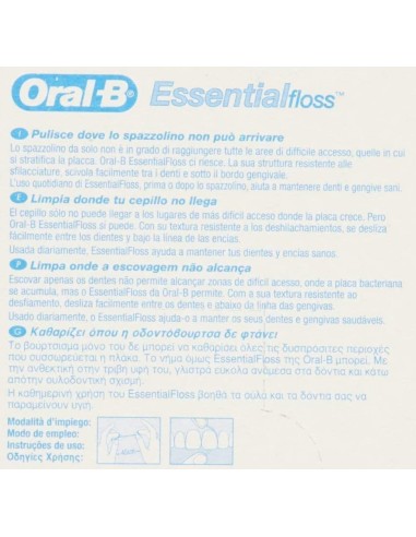 oral-b essential floss - filo interdentale cerato - 50 metri - art.029: tuttocasashop.live: igiene e cura della persona