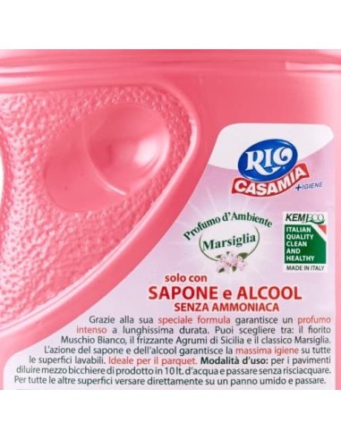 rio casamia 1250ml marsiglia - pavimenti e superfici - sapone + alcool: tuttocasashop.live: pulizia e cura della casa