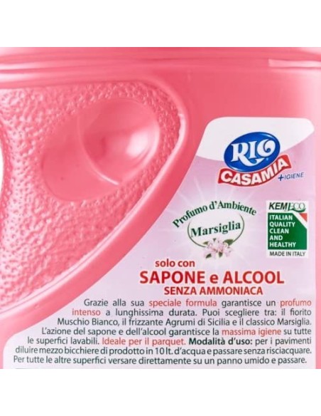 rio casamia 1250ml marsiglia - pavimenti e superfici - sapone + alcool: tuttocasashop.live: pulizia e cura della casa