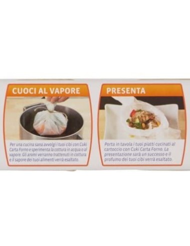 cuki carta forno 25 fogli 33x38cm - pretagliati per adattarsi alle teglie: tuttocasashop.live: carta & monouso